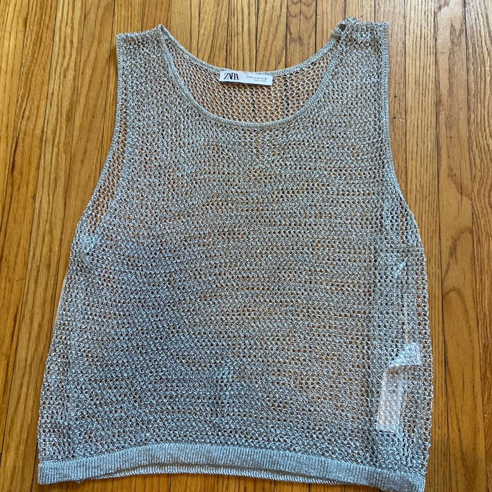 Zara mesh tank top